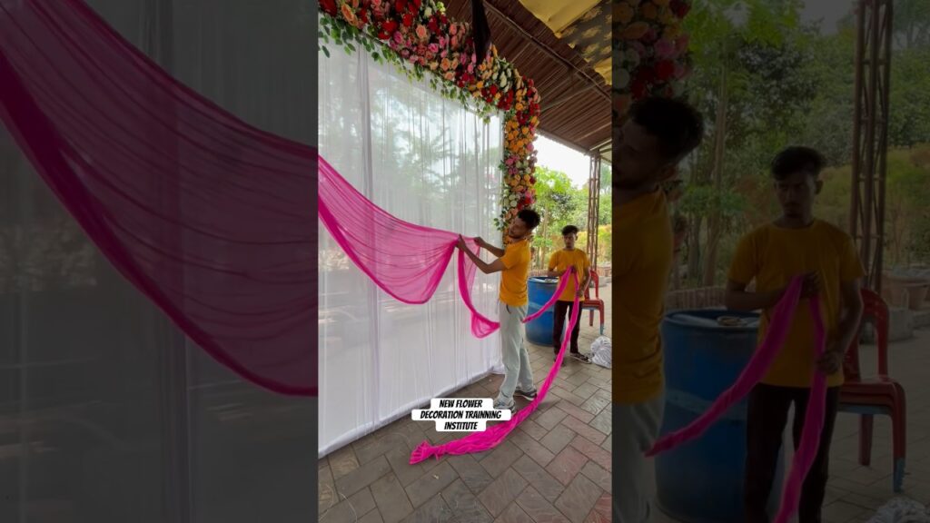 Stage decoration || 9th batch students || new flower decoration training institute