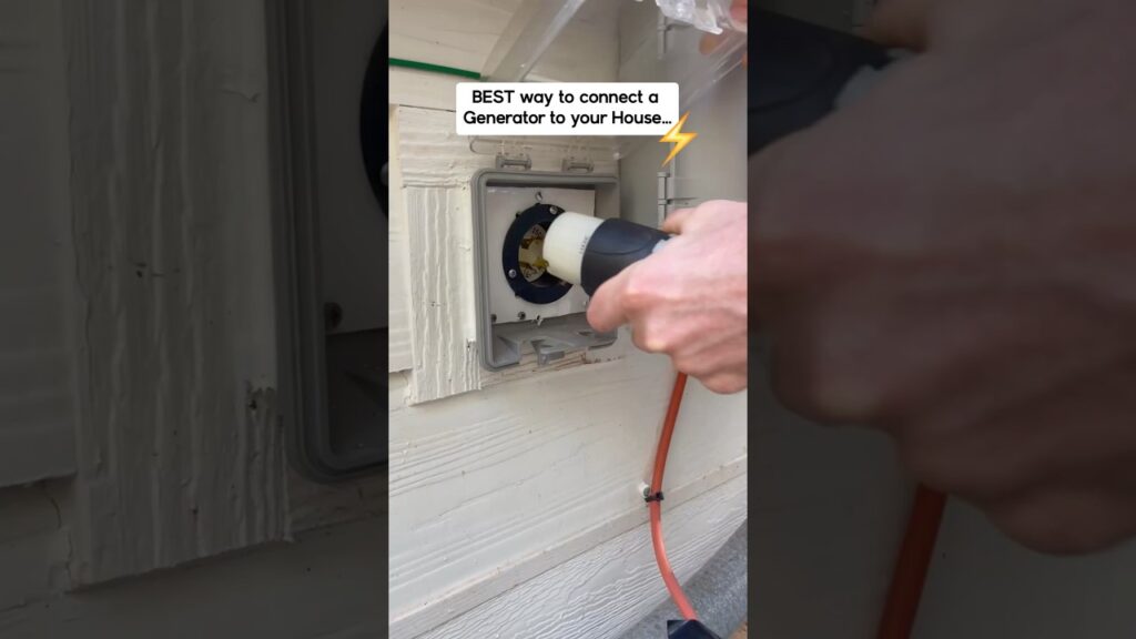 Best way to connect a generator to your house…⚡️
