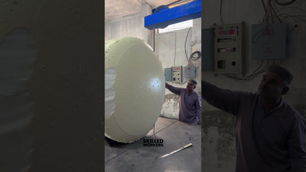 Behind the scenes: crafting of white polyurethane foam! 🏭🧽