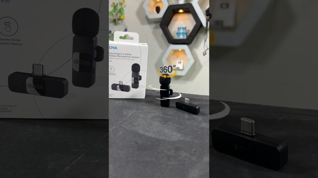 Boya v10 wireless microphone system