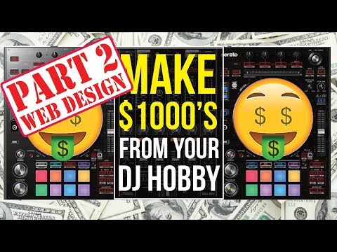 Create a wix dj website - make $1000's from djing (part 2)