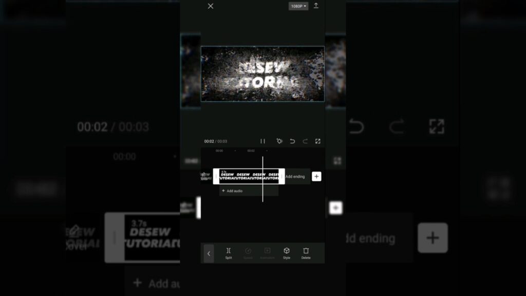Cosmic text intro in capcut #cinematic #shortvideo
