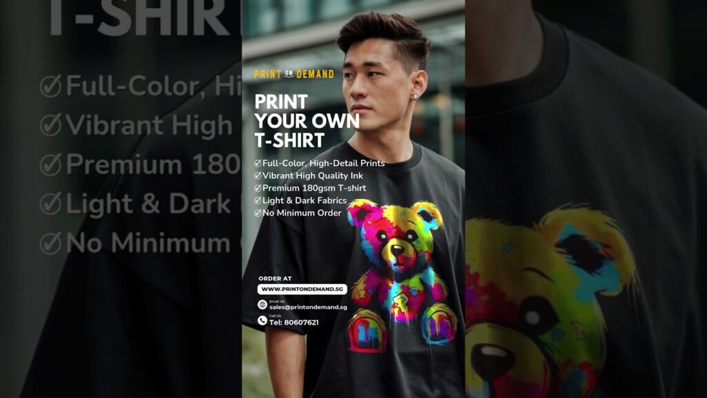 D. I. Y. Custom t shirt printing in singapore?! No min order??