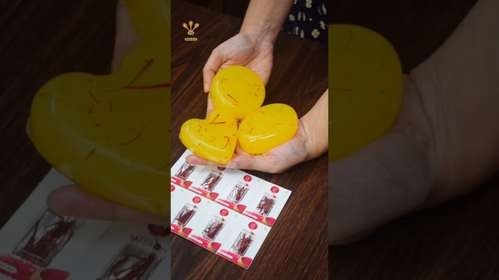 Homemade saffron soap for glowing skin #shorts