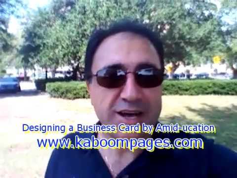 How to design and layout a  business card, how to start and promote a new business checklist