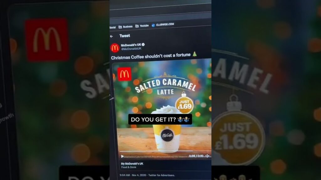 Mcdonalds threw shade at costa in a recent marketing campaign #shorts