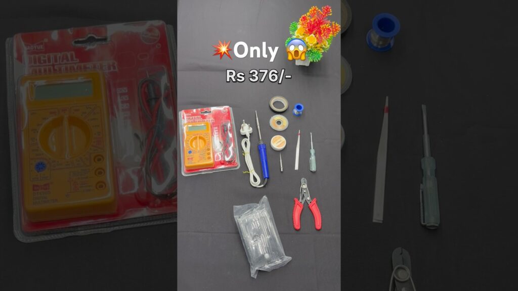 Multimeter and soldering iron kit unboxing at lowest price range #unboxing #lowprice