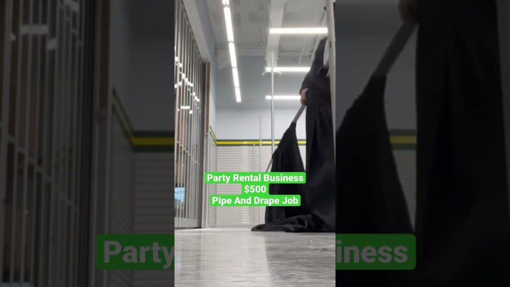 Party rental business 💵 $500 pipe and drape job #partyrentalbusiness #pipeanddrape #easyjobs