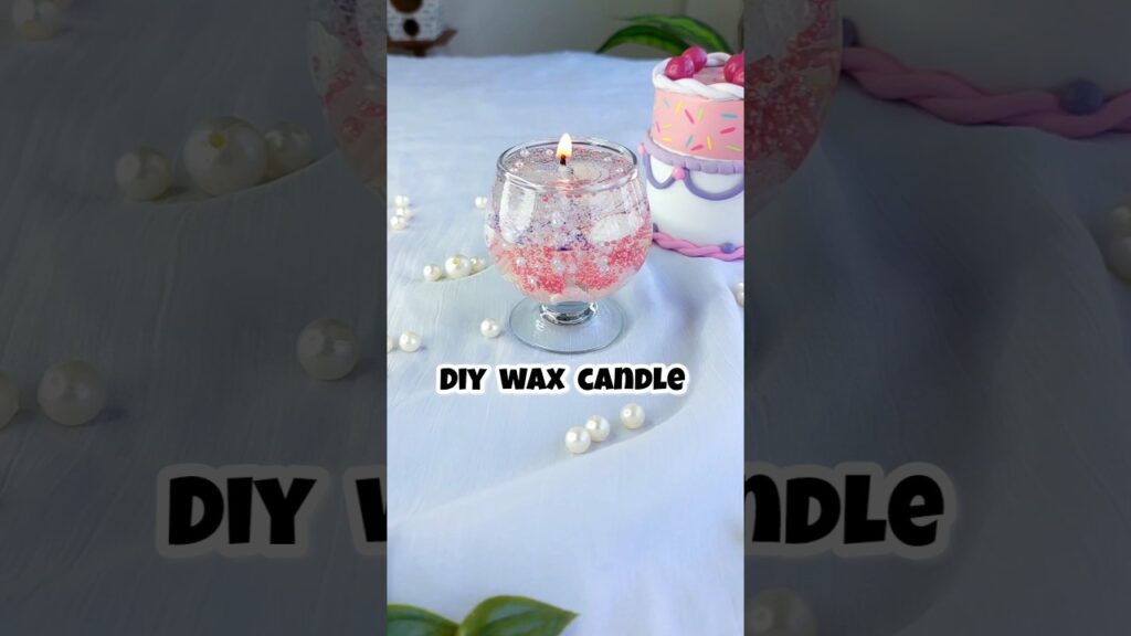Pehli bar try ki gel wax candle #diy #craft #candle #art