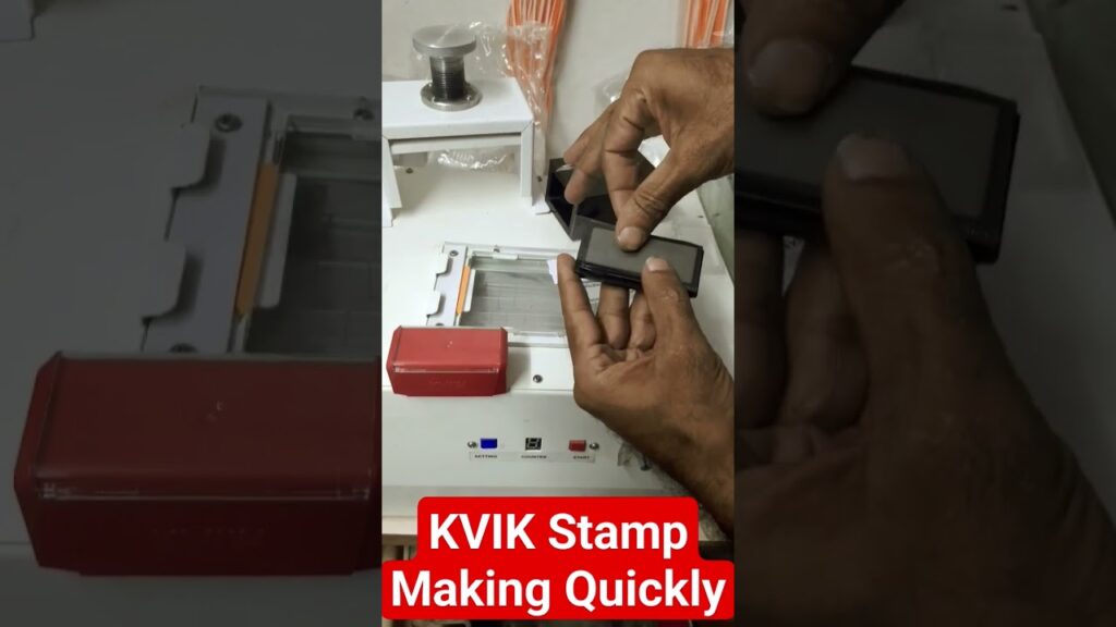 Pre ink stamp making machine price in india 🇮🇳 kvik stamp #preinkstamp #viral
