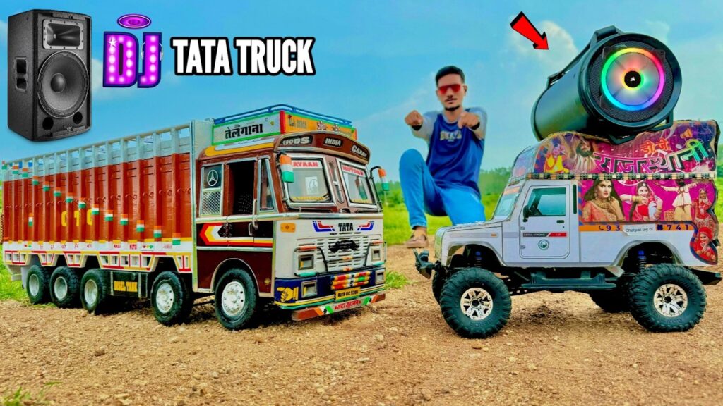 Rc new tata 4825 truck convert to dj truck - chatpat toy tv