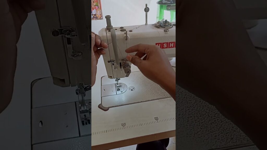 U s h a machine me dhaga kise lagaya jata hai