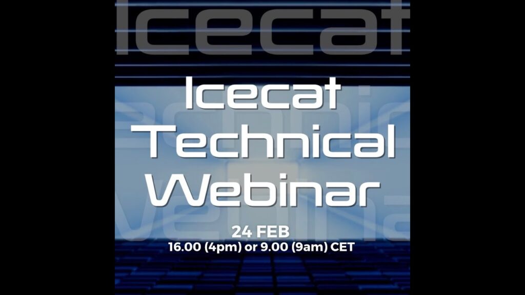 Webinar “icecat live integration”