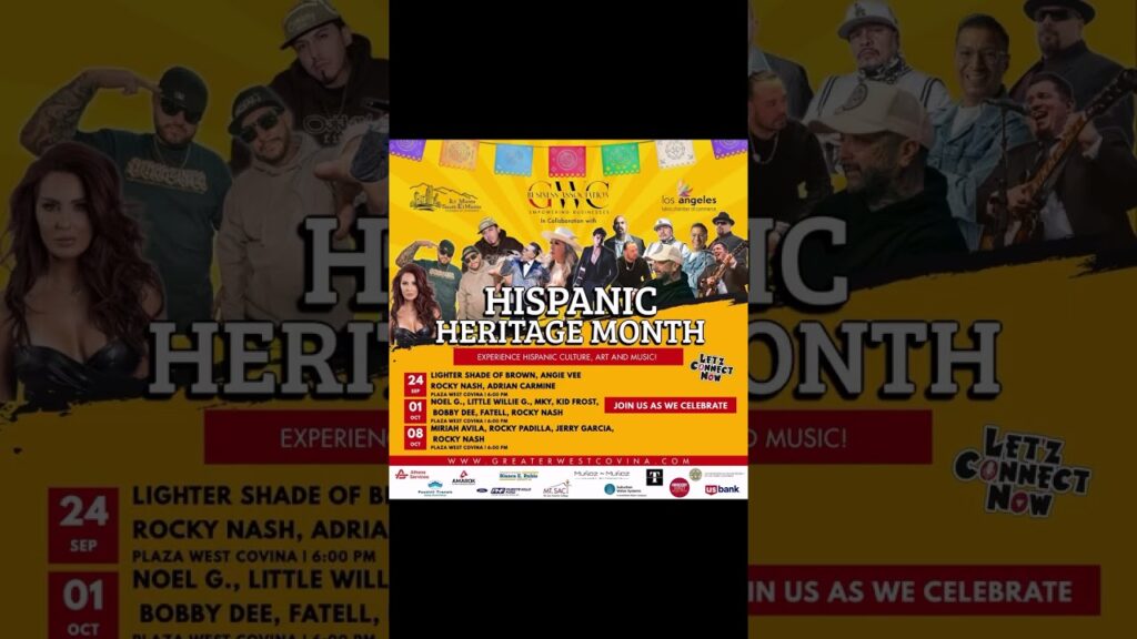 Performances and special guests on sept 24th, oct 1st, and oct 8th at 6pm at plaza west covina. Free