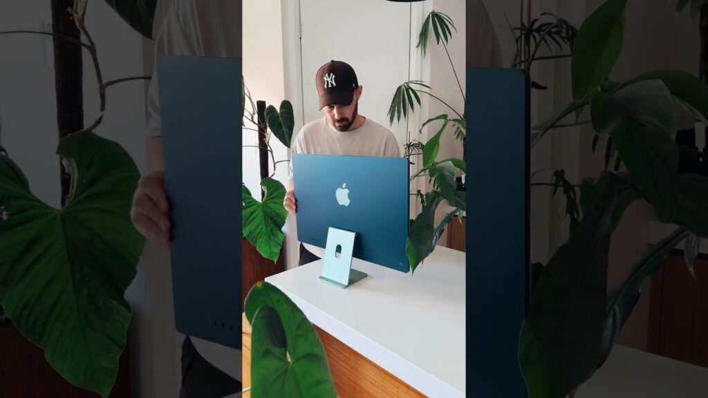 Unbox my new green imac with me 🤩💚🖥️