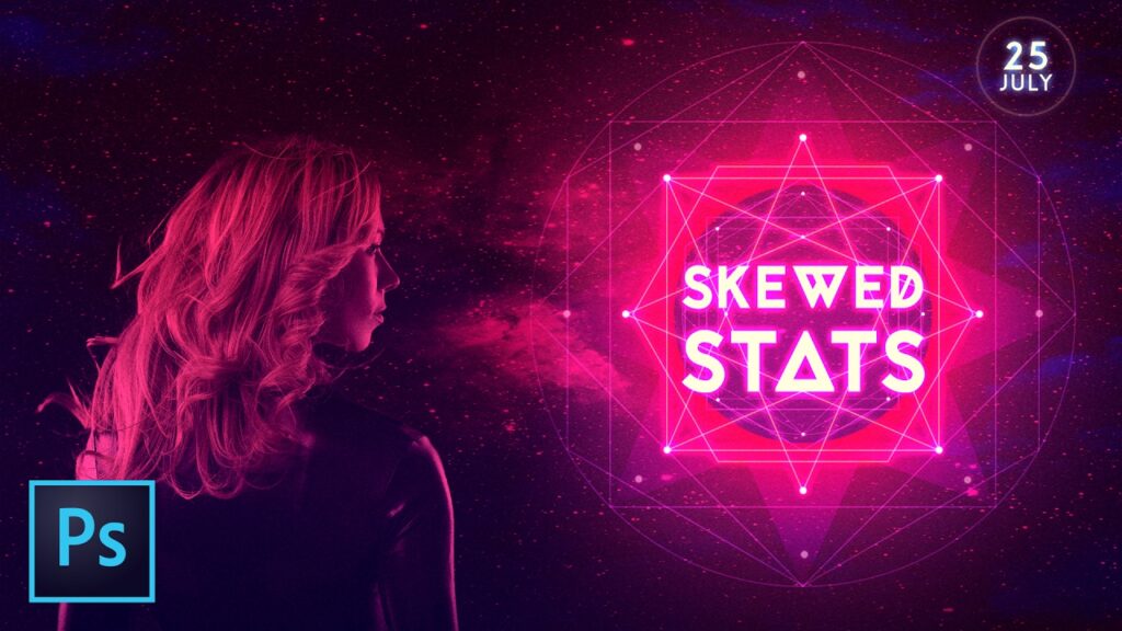 Create a neon nightclub music poster in photoshop cc