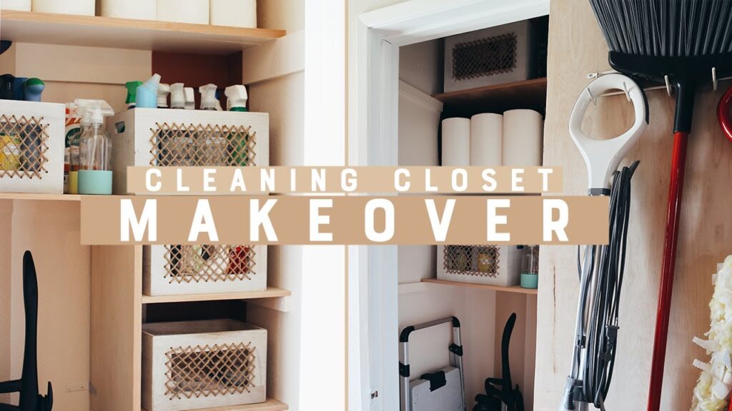 Diy cleaning closet makeover
