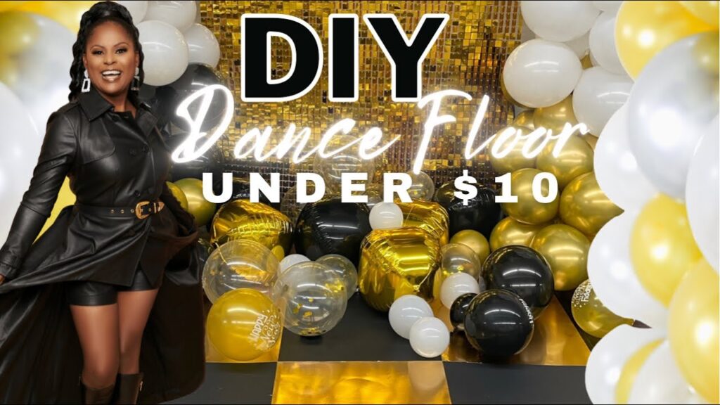 Diy dance floor for less than $10 | new year eve party decor| 2022 event planning ideas