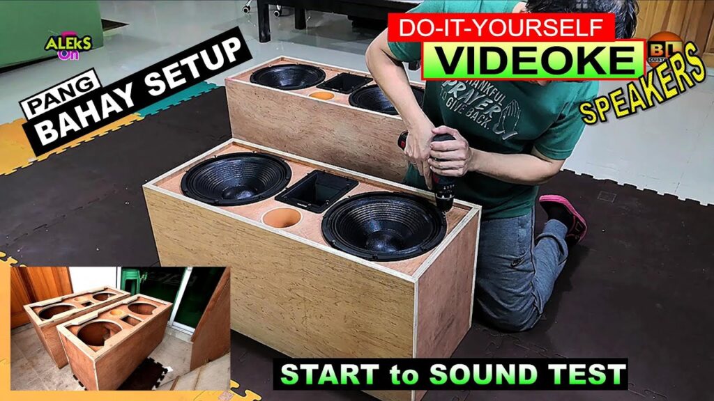 Diy videoke speaker - pang malakasan 😱 na pambahay set up! - diy speaker box for home use | aleks on