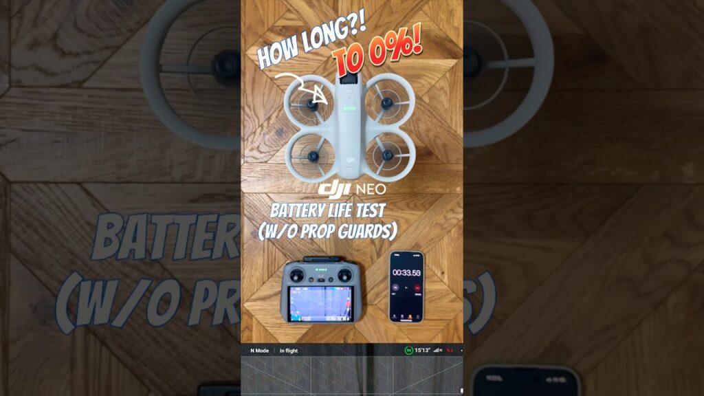Dji neo battery life 💯 | hover from hero to zero! #shorts #djineo #youtuber