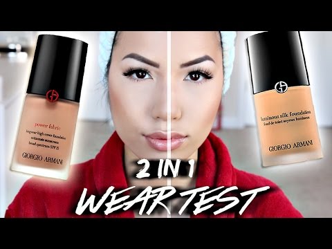 Giorgio armani power fabric longwear vs. Luminous silk | 2 in 1 foundation review