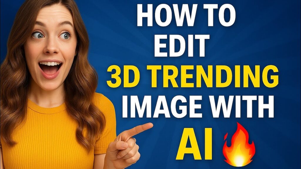 How to edit 3d trending photo with ai 🔥 💕 🌹| best trending photo editing | 3d photo editi with ai