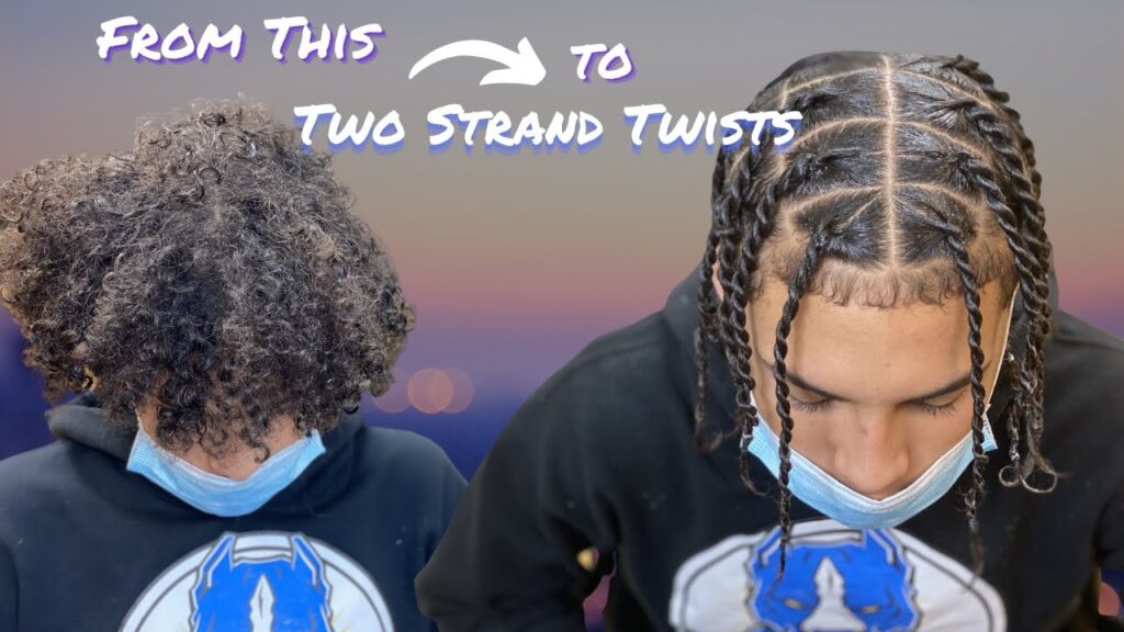 How to do men's two strand twists