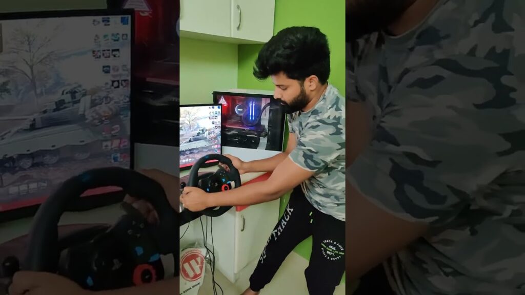 New driving wheel for realistic car gaming 😍🔥❤️ logitech g29