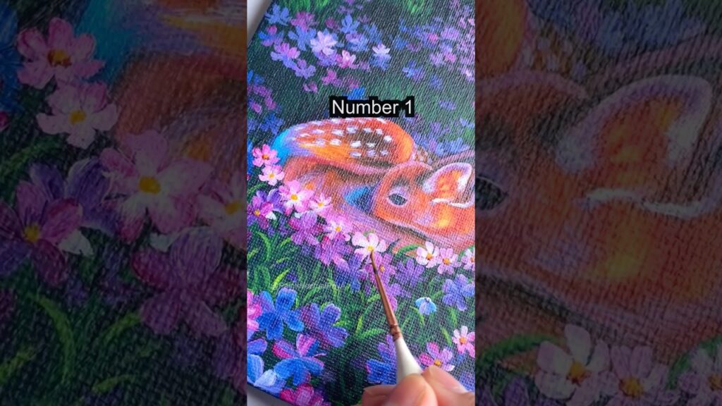 Painting tips for acrylic art 🤫 😱 #shorts