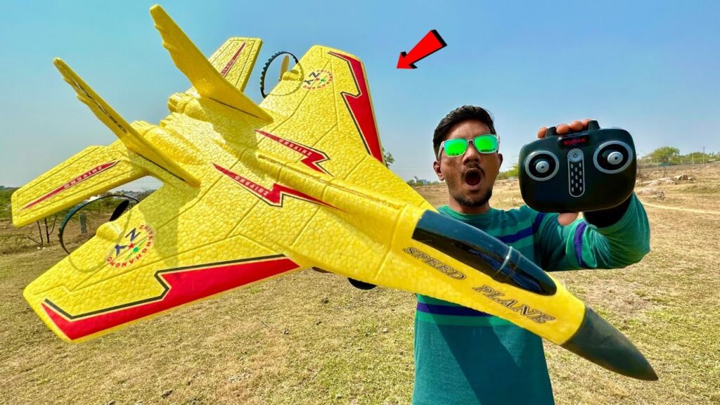 Rc pro fighter jet unboxing & testing - daddydrones - chatpat toy tv