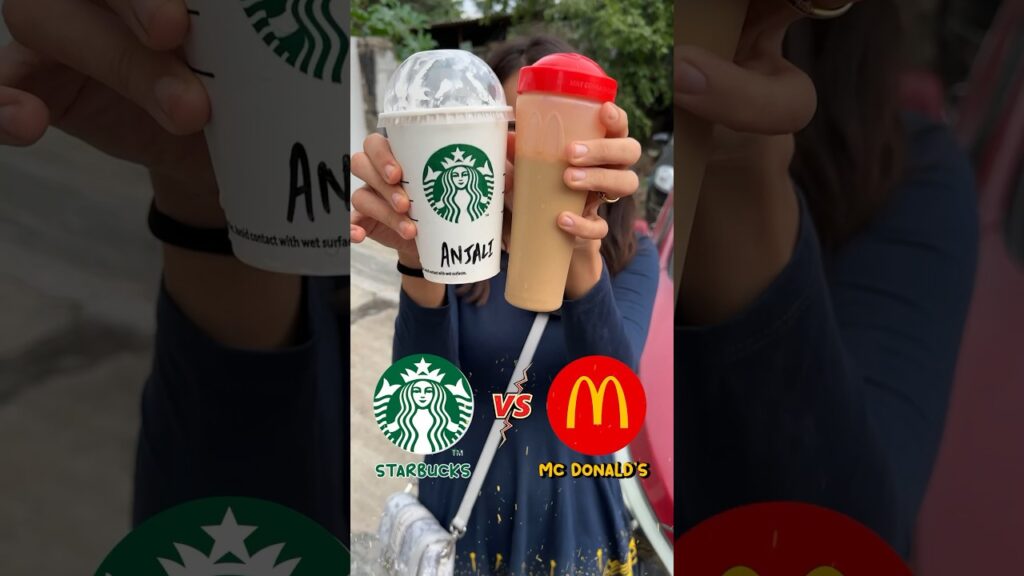 Starbucks vs mcdonalds | brand wars 😱
