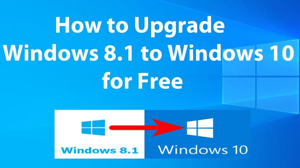 Upgrade windows 8. 1 to windows 10 for free