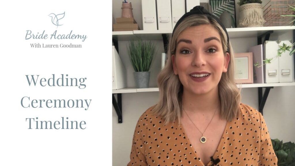 Wedding ceremony timeline (order of events at your civil ceremony)