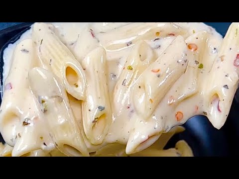 चीज़ी क्रीमी पास्ता रेसिपी | cheesy creamy pasta recipe | white sauce pasta recipe | italian pasta