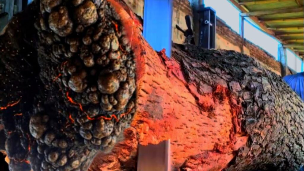 420 seconds tragic moment occurred while sawing large mahogany log at the sawmill