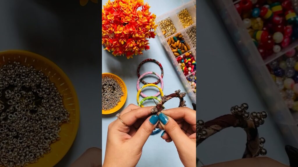 Bangles making ideas 💡 #handmadejewelry #shortsvideo #shorts #jewellery