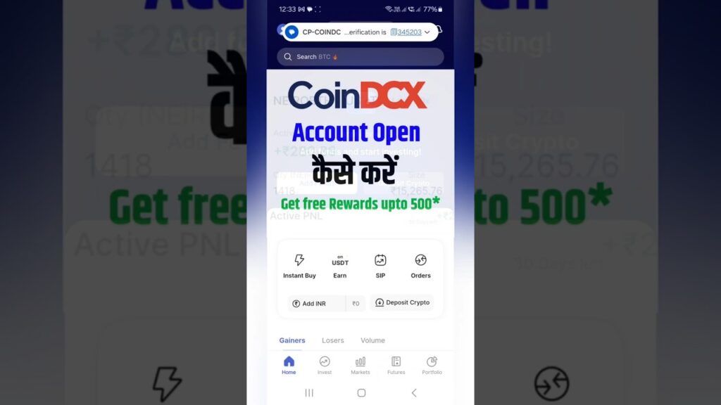 Coindcx account opening | coindcx me account kaise banaye