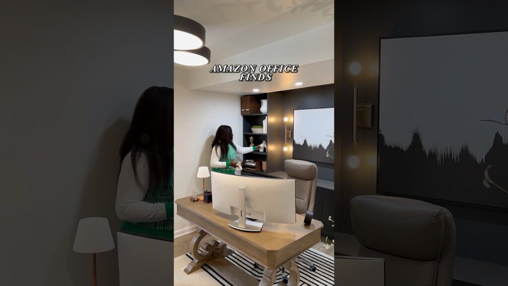 Did you know your office decor can boost your productivity? #interiordesign #amazonfinds #homeoffice