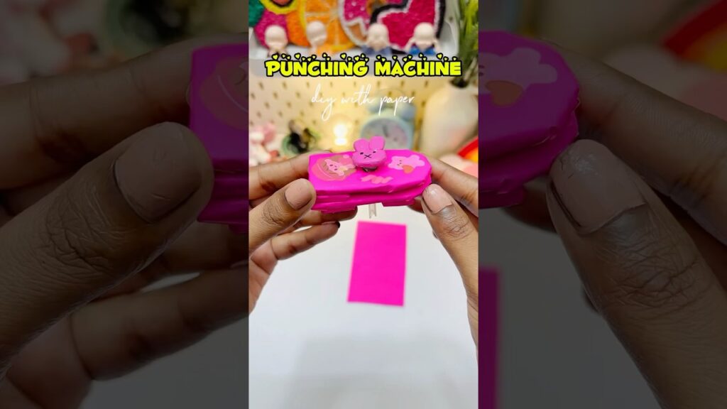 Diy punching machine | how to make school supplies| angel devil 👼 😈 #diy #craft @craftykiki