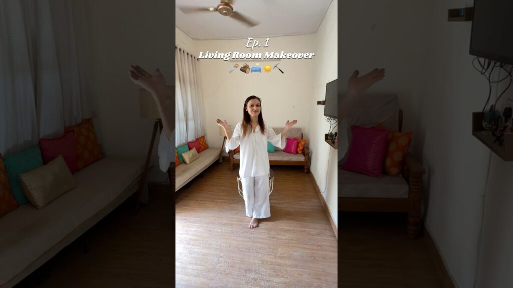 Ep. 1 living room makeover series 🛋️ #makeover #indianhomemakeover