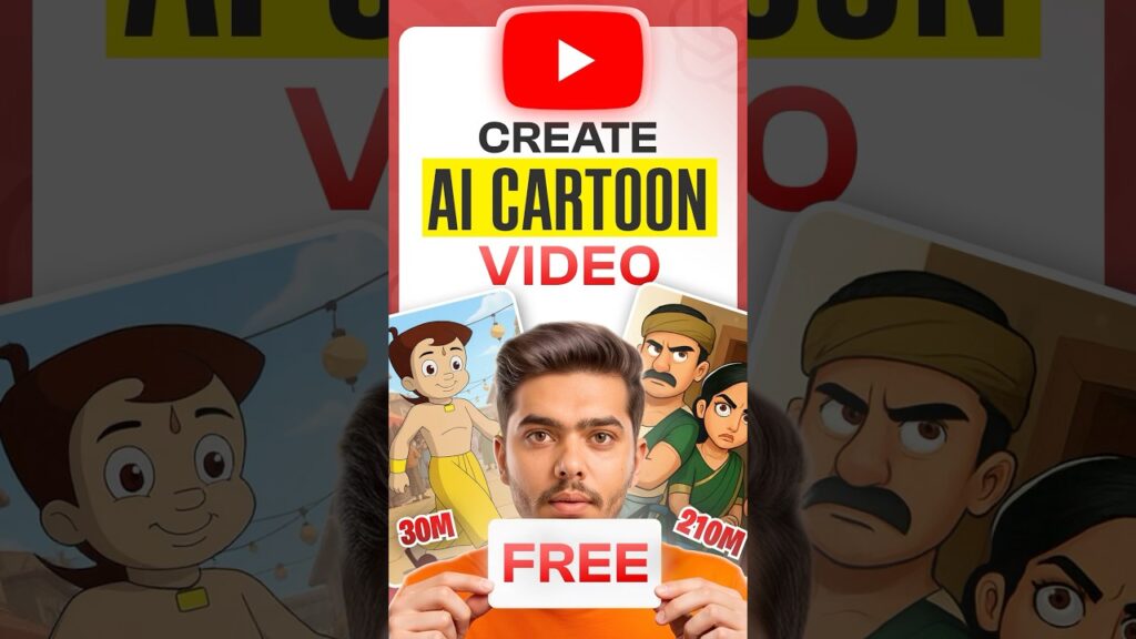 How to make ai cartoon animation video free from phone | cartoon video kaise banaye