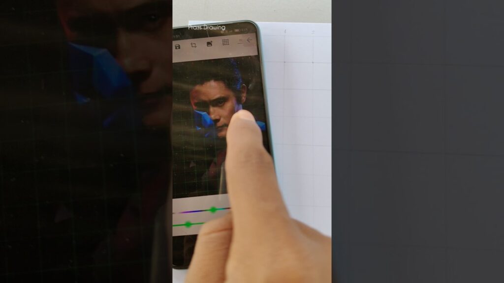 How to use grid method for realistic drawings || squid game frontman drawing 😈. #shorts