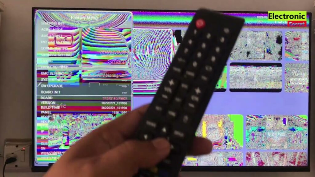 Led tv negative picture problem