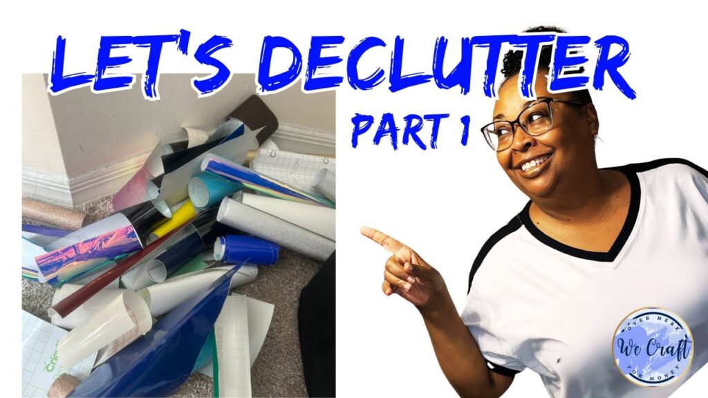 Let's declutter that craft room | unique storage idea you have to see!