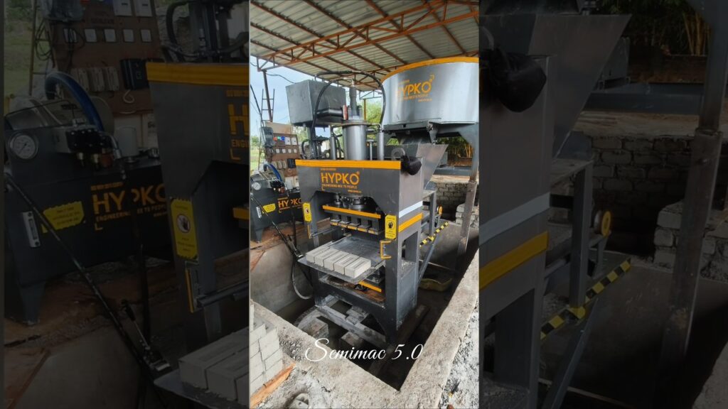 Low cost fly ash brick making machine || heavy machinery || hypko #machine #cementbricks