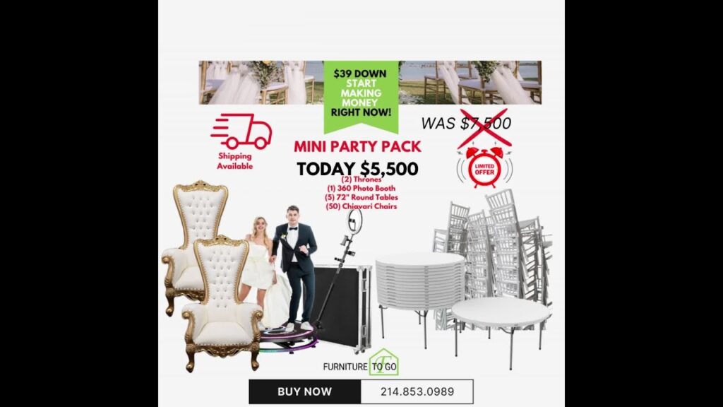 Start your event rental business today!