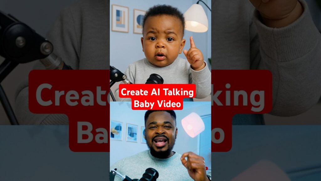 This ai talking baby video was made on a phone! Yes—anyone can do this! #talkingbabypodcast