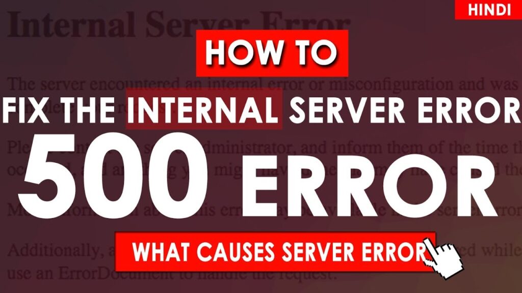 What is 500 internal server error | how to fix internal server error | 500 server error (hindi)