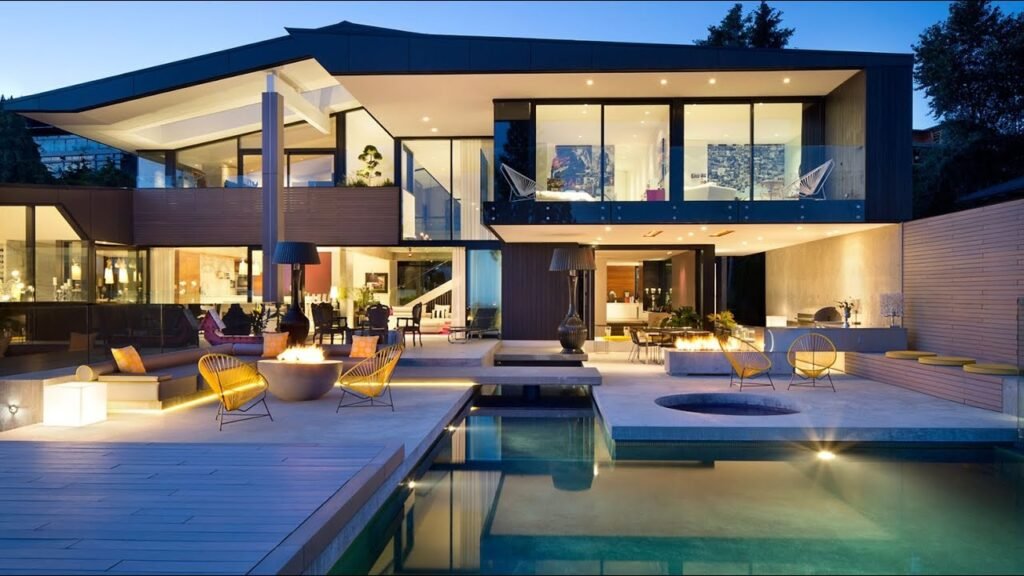 Sophysticated modern contemporary house contemporany residence in west vancouver, bc, canada