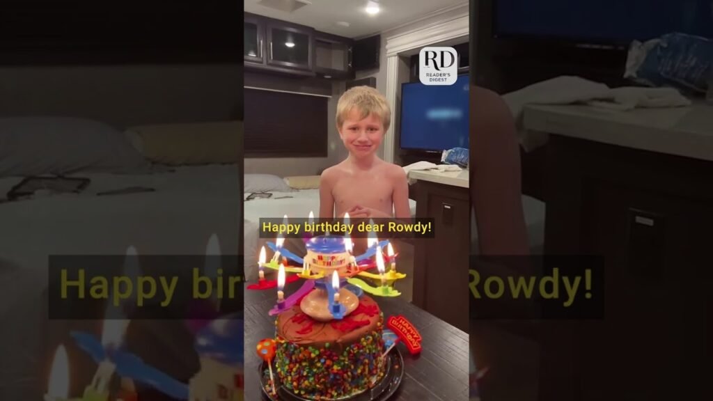 Autistic boy has amazing reaction to his birthday candle